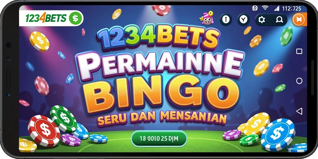Tangkapan layar menunjukkan gameplay seru di 1234BETS Bingo.