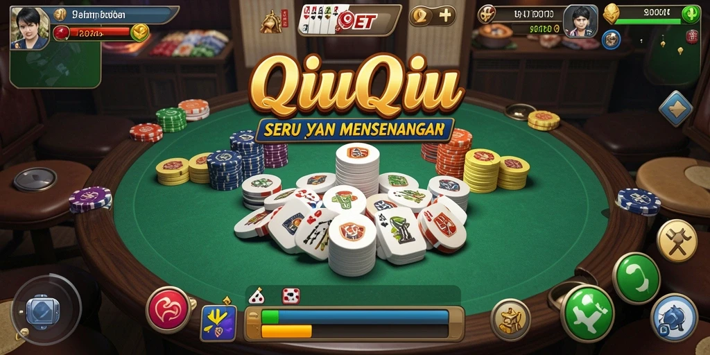 Screenshot gameplay menarik dari 9ET saat bermain QiuQiu.
