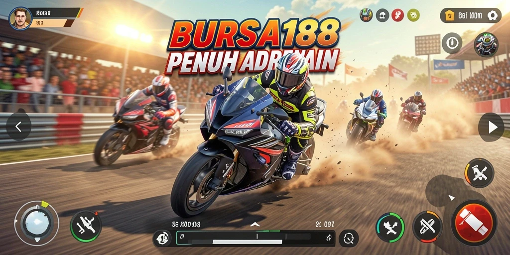 Gameplay seru balapan motor di BURSA188.