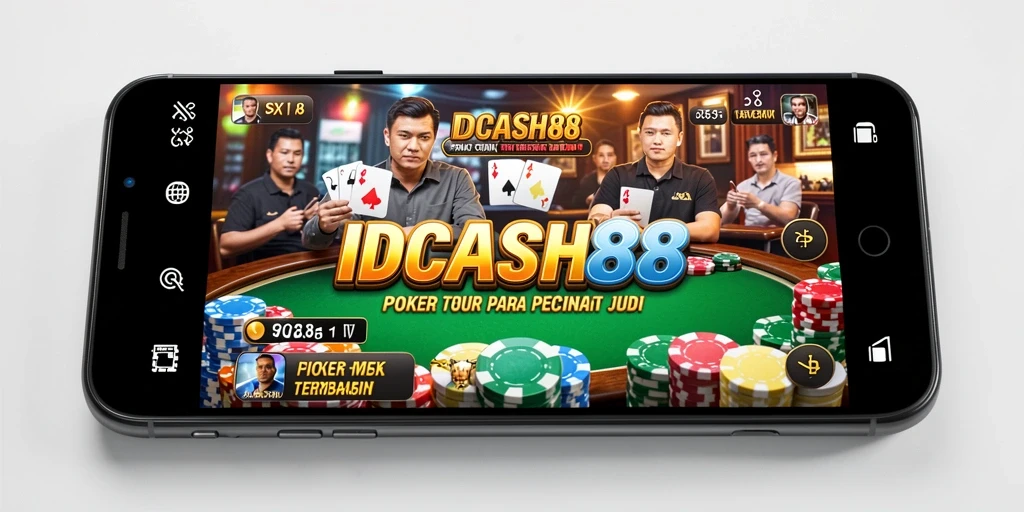 Tampilan gameplay Poker yang seru dan mendebarkan.
