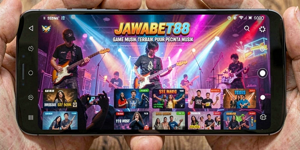Tampilan menarik dari gameplay JAWABET88 yang penuh musik.