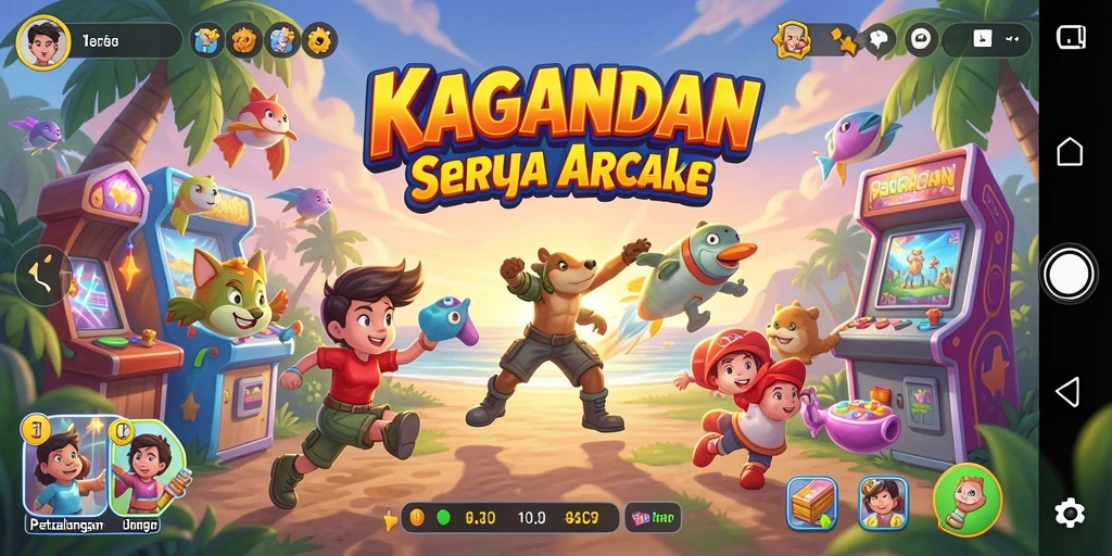 Tampilan gameplay seru dari KAGANDAN dalam aksi penuh.