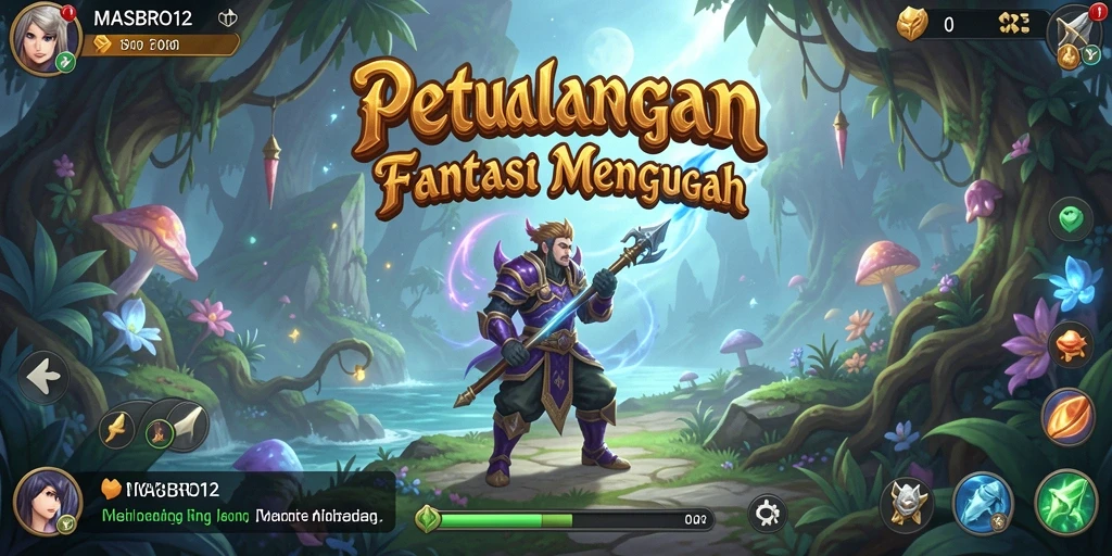 Tangkapan layar menampilkan aksi pertempuran yang epik di MASBRO12.