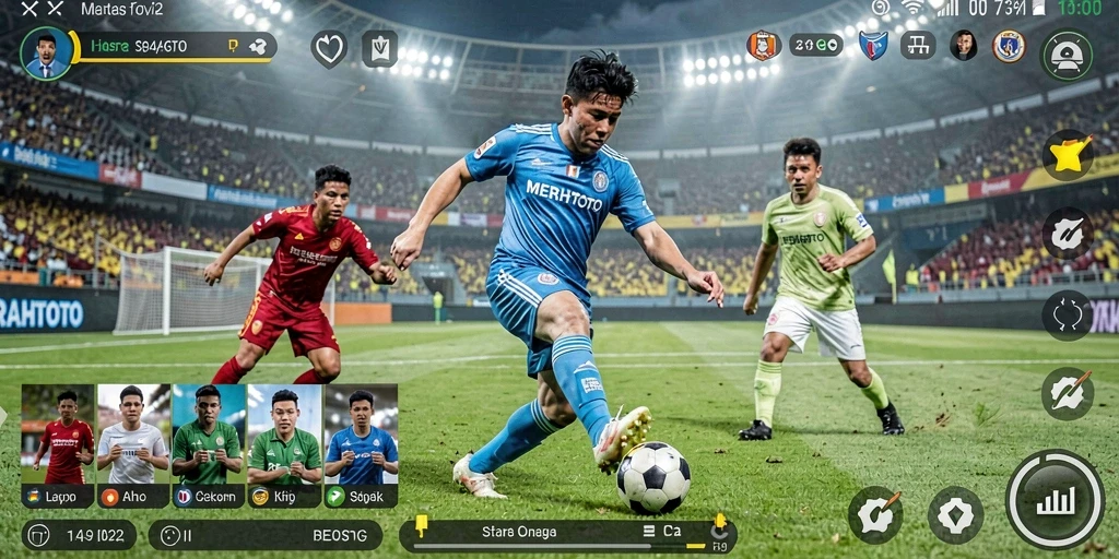Tampilan gameplay MERAHTOTO yang dinamis dan interaktif.