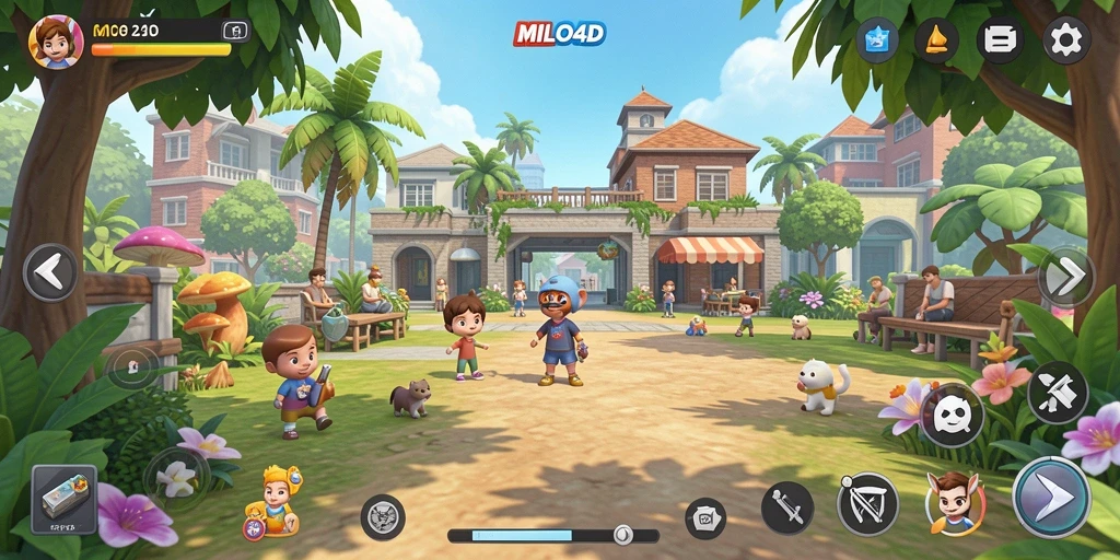 Tampilan seru dan ceria dari gameplay <strong>MILO4D</strong> yang penuh tantangan.