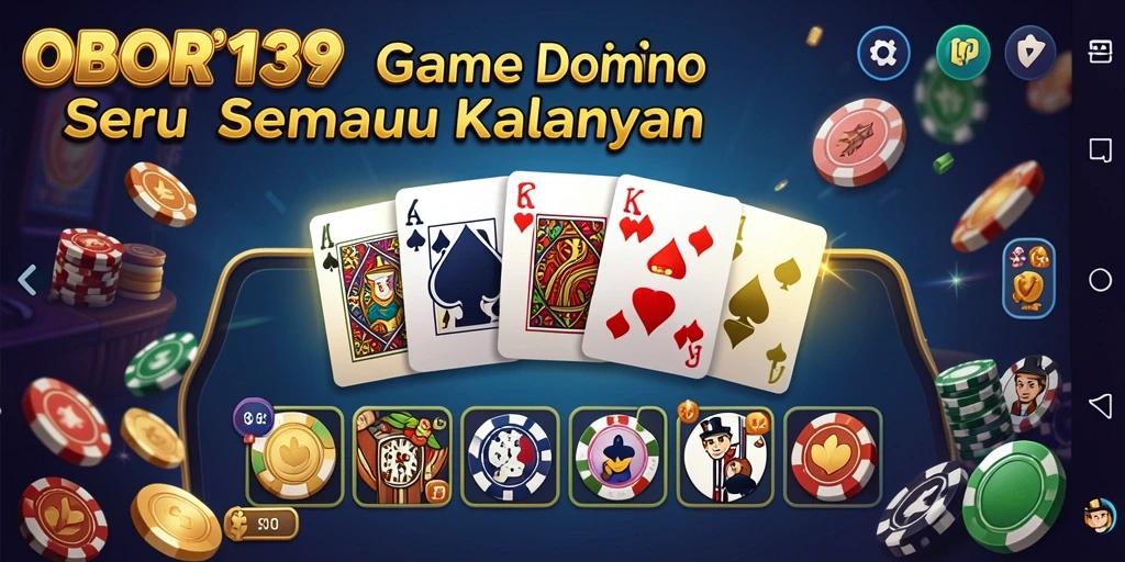 Screenshot utama OBOR138 menampilkan gameplay Domino yang menegangkan.