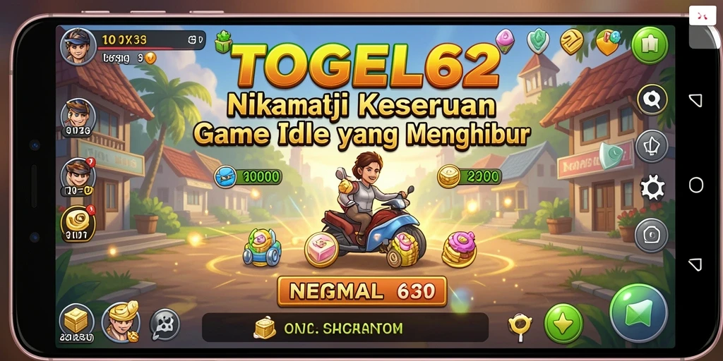 Tampilan gameplay TOGEL62 yang menarik dan interaktif dalam genre Idle.